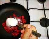 A picture of step 1 of No bake Raspberry cheese cake.