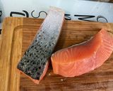 Une image de l'étape 1 de Pavés de saumon à l’ail et coriandre.