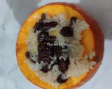 Foto langkah ke 3 dari resep Golden Pumpkin with Raisin Sticky Rice.