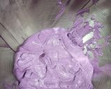 A picture of step 4 of Ube cupcakes.