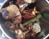 A picture of step 2 of Beef Bone Broth with Wild Mushrooms.