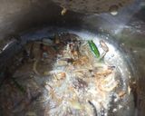A picture of step 4 of Pea Pulao.