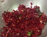 A picture of step 2 of Beetroot Poriyal.