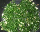 A picture of step 5 of Sauteed Sukuma Wiki with Toasted Cashew Nuts.