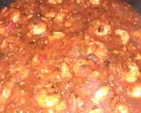 Lecsós fűszeres garnéla (spagettivel) recept fázis 3 fotója