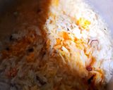 A picture of step 9 of Zafrani Pulao.