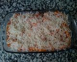 Foto del paso 10 de la receta Plumas a la boloñesa con 5 quesos al horno
