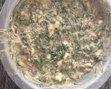 A picture of step 1 of Steamed arrow roots leaves Bhajia#my creative arrowroot contes.