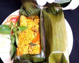 Foto langkah ke 6 dari resep Nasi pepes bakar ati ampela mantul.