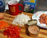 Foto del paso 1 de la receta: Pastel de salmón y bonito en airfryer