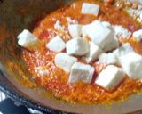 A picture of step 3 of Paneer butter masala.