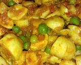 A picture of step 3 of Mushroom Matar.