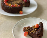 A picture of step 4 of Banana and dates chocolate cake.