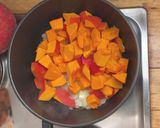 A picture of step 2 of Pumpkin Corn Soup.