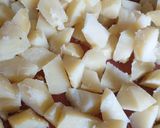 Une image de l'étape 1 de Pommes de terre façon carbonara en cocotte 🙂.
