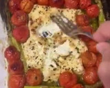 Foto del paso 3 de la receta: Pasta con feta, tomates cherry y espárragos verdes al horno