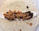 A picture of step 3 of Shredded Chicken Burritos.