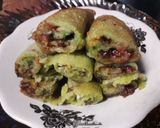 Foto langkah ke 8 dari resep Serabi Gulung Pandan Teflon isi Meses Coklat Keju.