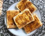 Gambar langkah 5 resipi Roti Bakar Dapur Kayu.