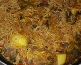 A picture of step 6 of Mutton biryani.