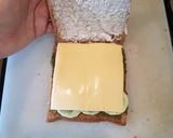 A picture of step 3 of Cucumber Mint grilled Sandwich.