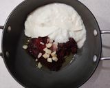 A picture of step 2 of Beet Tzatiziki.