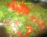 A picture of step 3 of Water Spinach Sauteed with Dried Shrimp Paste (PONTIANAK).