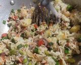 A picture of step 3 of Beans Pulao.