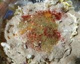 A picture of step 1 of Leftover maggi cheese pakoda.