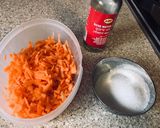 A picture of step 1 of Carrot truffles vegan.