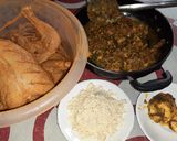 A picture of step 8 of Murgh Musallam.
