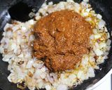 A picture of step 3 of Chettinad Mutton Chukka.