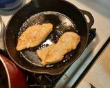 A picture of step 5 of Breakfast Chicken.
