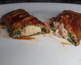 Foto del paso 6 de la receta: Canelones de ricota y jamón con masa crepes de espinaca