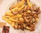 Tofu sült krumplival recept fázis 3 fotója