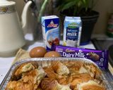 Foto langkah ke 1 dari resep Chocolate Croissant Pudding.
