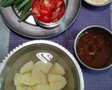 A picture of step 2 of Sindhi kadhi.