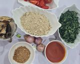 A picture of step 1 of Ogbono soup.