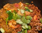 หมูสับกุ้งผัดพริกแกงกะปิสะตอ วิธีทำสูตร 4 รูป