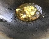 A picture of step 3 of Aloo Baingan.
