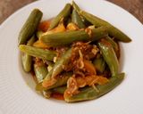 Foto langkah ke 6 dari resep Tumis Terong Telunjuk Teri Medan.