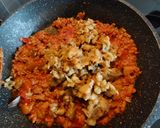 Foto del paso 6 de la receta: Berenjena rellena de carne y pisto en AirFryer