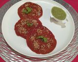 A picture of step 3 of Healthy Beetroot Chana Sattu Mini Cheela.