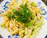 Hình bước làm 2 của món Bầu xúc hột vịt