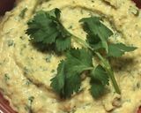 A picture of step 3 of Herby Hummus.