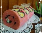 Foto langkah ke 8 dari resep Bolu Gulung Kukus /  Roll Cake Karakter hellokitty.