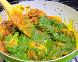পালক চিকেন (Palak chicken recipe in Bengali) রেসিপির ধাপ 16 ছবি