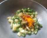 ભીંડા બટાકા નુ શાક રેસીપી સ્ટેપ3ફોટો