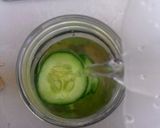 A picture of step 4 of Lime Cucumber Ginger Water.