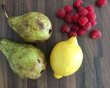 A picture of step 3 of Pear, Banana & Raspberries Crumble.